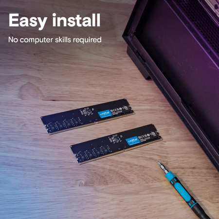 crucial DDR5-5600 UDIMM メモリー （16GBx2枚） Crucial 64GB DDR5 RAM, 5600MHz (or 5200MHz or 4800MHz