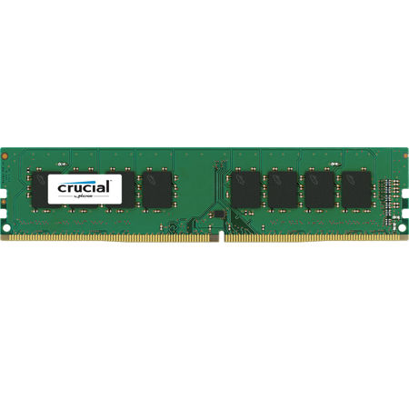 Crucial 8GB 288-Pin UDIMM DDR4 (PC4-19200) Server Memory Module, CL=17, Unbuffered, 2400 MT/S Speed, NON-ECC, 1.2V, 1024Meg x 64, Single Rank, x8 Based