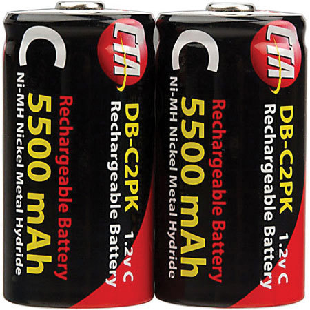 CTA Digital Two C Cell 5500mAh Ni-MH Rechrgble Batts