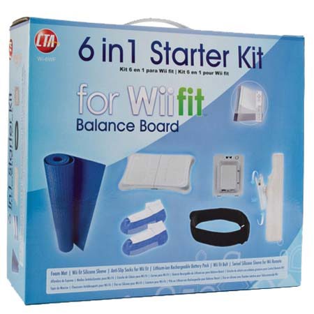 CTA Digital WI6WF 6-in-1 Nintendo Wii Fit Starter Kit