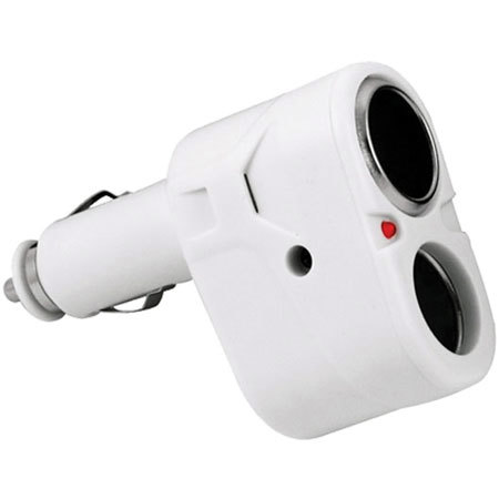 CTA Digital Universal Dual Socket Car Cigarette Adapter with LED Indicator.
