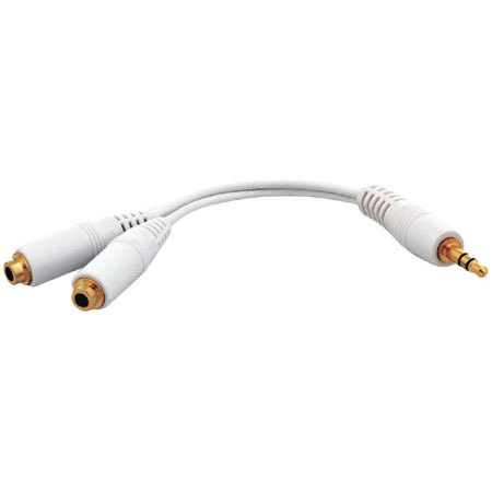 CTA Digital 3.5mm Ear Bud Splitter Cable for iPods