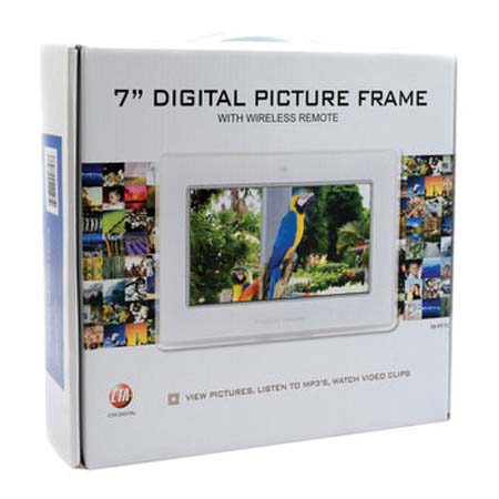 CTA Digital MIPF7C 7in Clear Digital Picture Frame