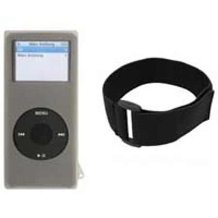 CTA Digital Clear Skin Case with Armband for the 2nd Generation iPod Nano
