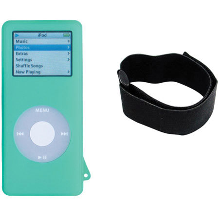 CTA Digital Green Skin Case for the iPod Nano with Armband #IPHNAG