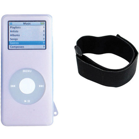 CTA Digital Purple Skin Case for the iPod Nano with Armband #IPHNAP
