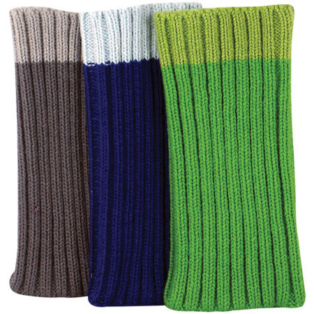 CTA Digital iPod Socks, Green - Blue - Grey.