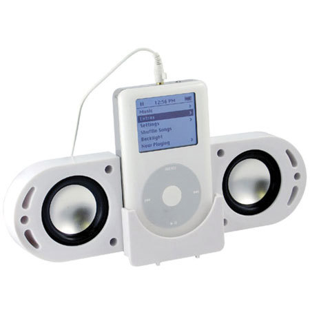 CTA Digital IPPSW White Portable Speaker System, iPod