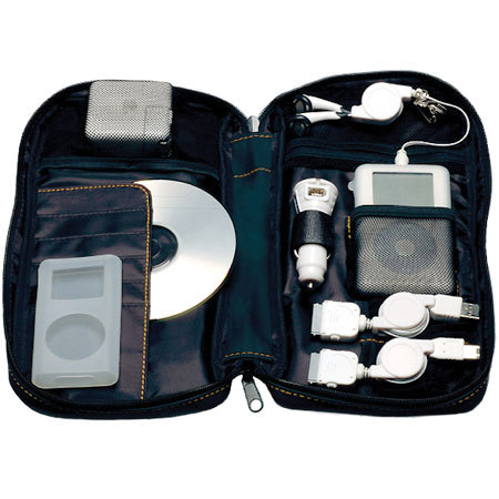 CTA Digital Travel Kit for the iPod, with Cases, Cables Earphones & DC Adapter.