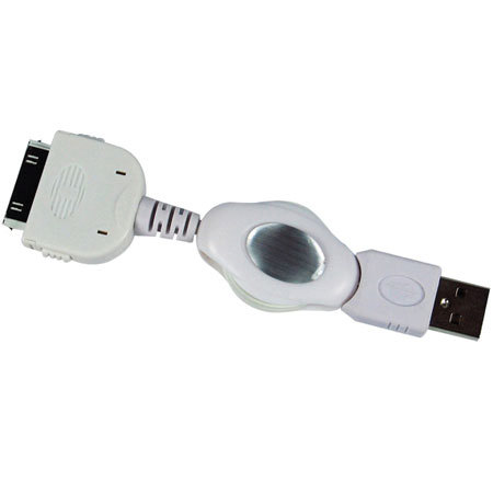 CTA Digital Retractable USB Interface Cable for iPod