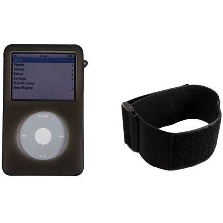 CTA Digital Black Skin Case with Armband for the iPod Video #IPHVBL