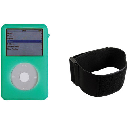 CTA Digital Green Skin Case w/Armband f/iPod Vid #IPHVG