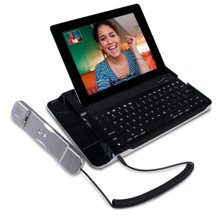 CTA Digital Bluetooth Keyboard with Telephone Handset for iPad/iPhone