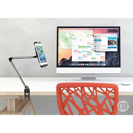 CTA Digital Ultra-Light Arm Mount for 4.5-7.75" Tablets/Smartphones