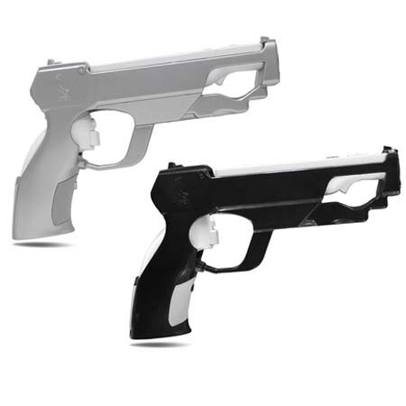 CTA Digital Laser Magnum Gun Combo Set, One Black, One Silver for Wii