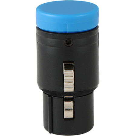 Cable Techniques LP R/A XLR 3-Pin Female Connector w/A-Shell, Standard/Blue Cap