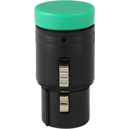 Cable Techniques LP R/A XLR 3-Pin Female Connector w/A-Shell, Standard/Green Cap