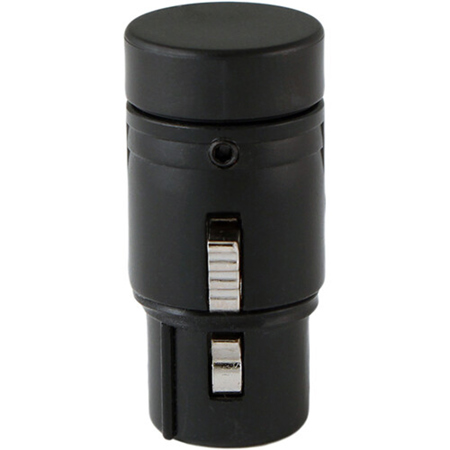 Cable Techniques Low Profile Right-Angle XLR 3-Pin Female Connector with A-Shell, Large/Black Cap