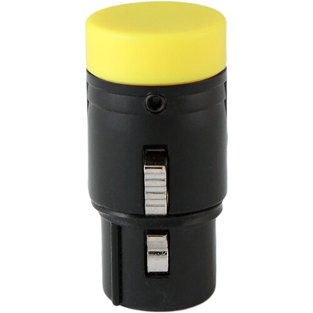 Cable Techniques LP R/A XLR 3-Pin Female Connector with A-Shell,Large/Yellow Cap