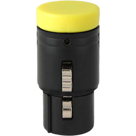 Cable Techniques LP R/A XLR 3-Pin Female Connector w/A-Shell,Standard/Yellow Cap