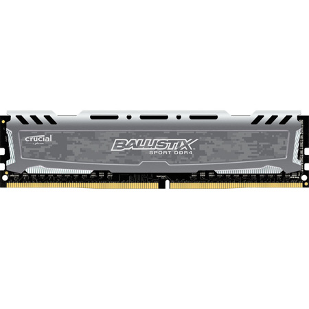 Ballistix Sport LT 16GB 288-Pin UDIMM DDR4 Module, Gray