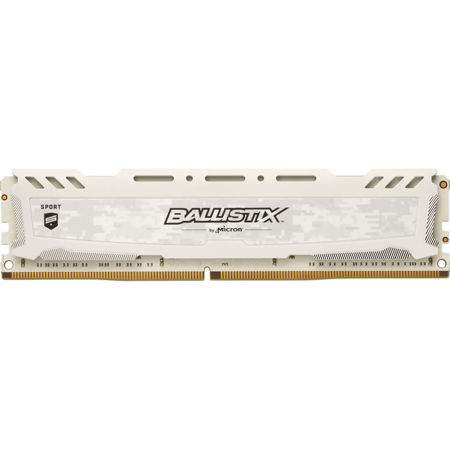 Ballistix Sport LT 32GB (2x 16GB) Gaming Memory Module Kit, Dual Rank, White