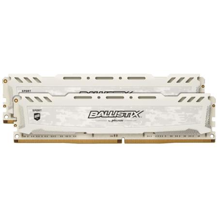 Ballistix Sport LT 16GB(2x8GB) Module Kit, Single Rank, White
