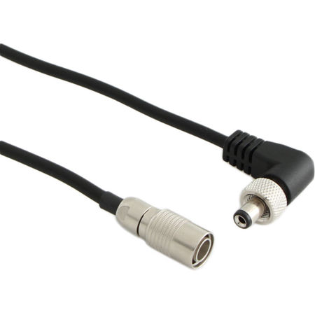 Cable Techniques Hirose to Right-Angle Coaxial Locking DC Power Cable for Zaxcom Transmitter, 24"