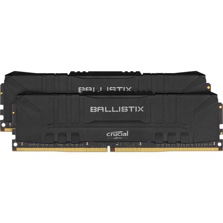 Crucial Ballistix 64GB(32GBx2) DDR4 3600 MT/s UDIMM Memory Kit, Black