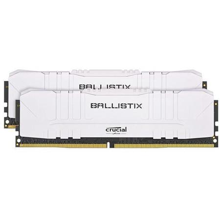 Crucial Ballistix 16GB (8GBx2) DDR4 3600 MT/s UDIMM Memory Kit, White