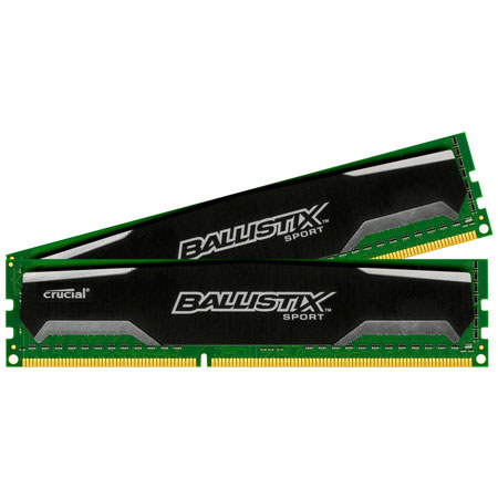 Crucial 8GB Ballistix Sport 240-Pin PC3-10600 Memory Module Kit