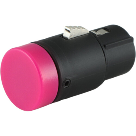 Cable Techniques LP R/A XLR 3-Pin Female Connector with B-Shell,Large/Purple Cap