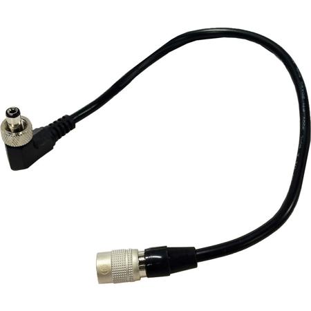 Cable Techniques 9" Hirose 4-pin to Right Angle Locking Coaxial Barrel Input Cable for Lectrosonics SR receivers and SMBATELIM Battery Eliminators