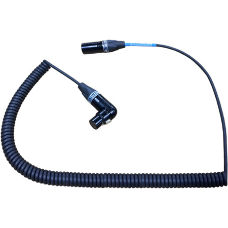Cable Techniques 18" R/A XLR-5F to 5M Stereo Coiled Boom Pole-to-Mixer Cable