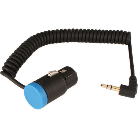 Cable Techniques XLRF to 3.5mm TRS Coiled Low-Profile Cable for Sennheiser MKE 600 into DSLR Camera Mic Input, 8-15"