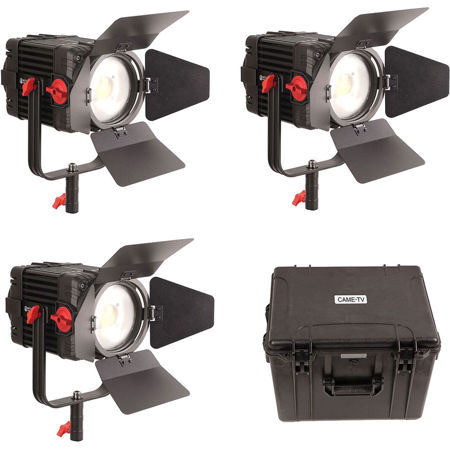 Came-TV Boltzen 150W Fresnel Focusable LED Daylight 3-Light Kit