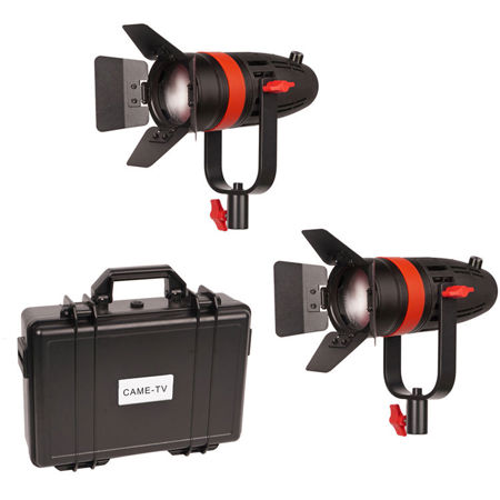 Came-TV Boltzen 55W Bi-Color Fresnel Focusable LED 2-Light Kit with Case