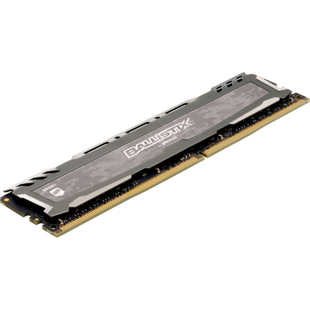 Ballistix Sport LT 8GB 2400MT/s DDR4 Memory Module, Gray