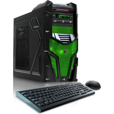 CybertronPC Shockwave X6-9600 Gaming Desktop, Green