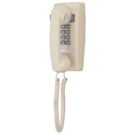 Cortelco 255409VBA20M Wall Corded Telephone with Volume Control, Ivory
