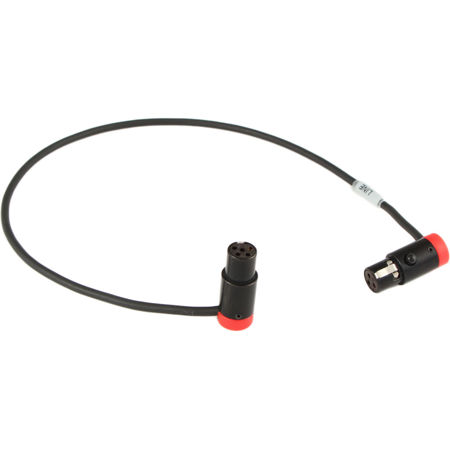 Cable Techniques 12" Low-Profile TA3F to TA5F "Camera Hops" Cable, Red Caps