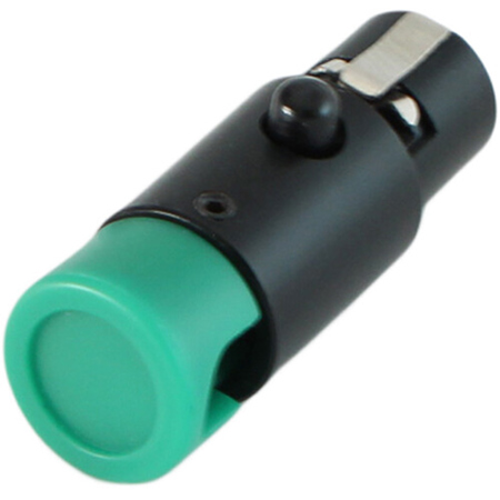 Cable Techniques LP R/A TA3F Mini XLR 3-Pin Female Connector, Large/Green Cap