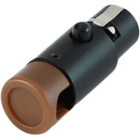 Cable Techniques LP R/A TA3F Mini XLR 3-Pin Female Connector, Large/Brown Cap