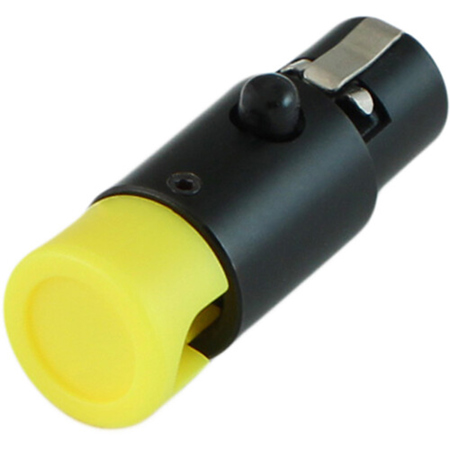 Cable Techniques LP R/A TA3F Mini XLR 3-Pin Female Connector, Large/Yellow Cap