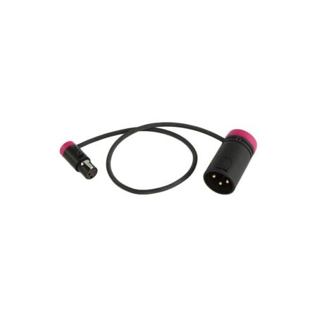 Cable Techniques LPS Low-Profile TA3F to LPXLR-3M Cable 12" - Purple Caps