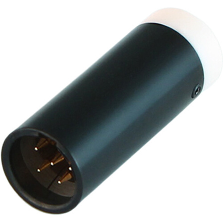 Cable Techniques LPS Low Profile Right-Angle TA5F Mini XLR 5-Pin Male Connector, Standard/White Cap