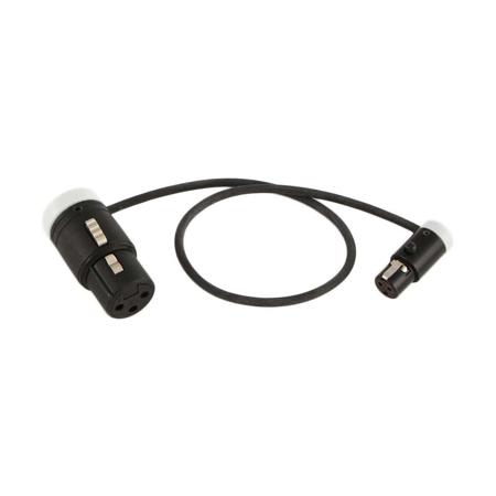 Cable Techniques Low-Profile LPXLR-3F to TA3F Cable, 18" - White Caps
