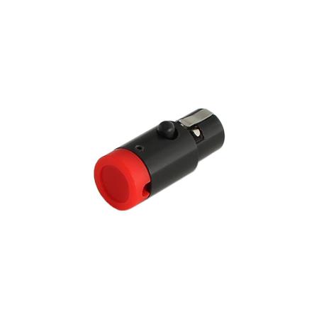 LPS Low-Profile TA5F Mini XLR, 5-pin F Connec, Adj. Side Cable-Exit - Red Caps