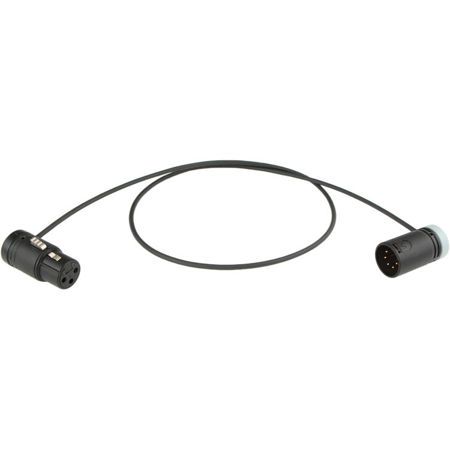 Cable Techniques 18" Low-Profile XLR-3F to XLR-5M Mono Split Cable for Camera-Mounted Mic