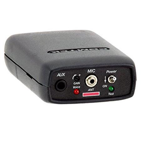 Comtek M-216 Option 1 Frequency Synthesized & Portable Wireless Personal Transmitter with Microphone Mute Switch for PR-216 Receiver, 216-217MHz